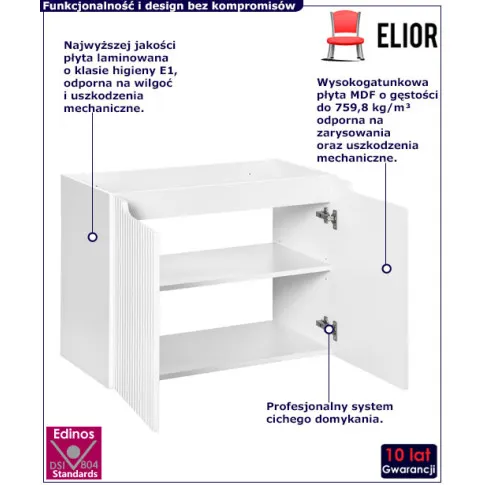 Szafka lazienkowa Varax 10x 80 bialy