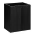 Czarna nowoczesna szafka ryflowana - Dafo 10X 50 cm
