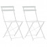 Krzesła z zestawu białych mebli ogrodowych Horace