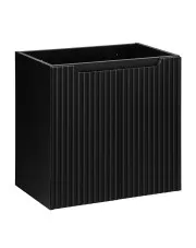 Szafka łazienkowa pod umywalkę w kolorze czarnym - Varax 10X 60 cm w sklepie Edinos.pl