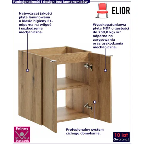 Szafka ścienna do łazienki Varax 10x 50 cm