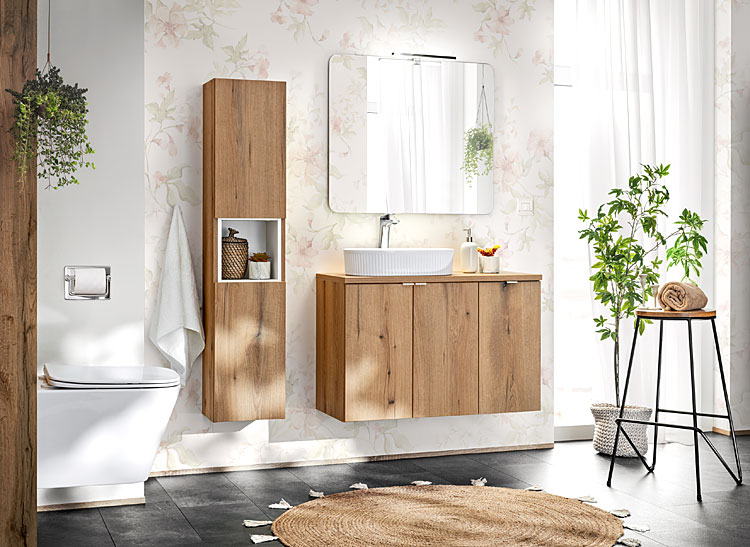 Komplet mebli łazienkowych Varax dąb