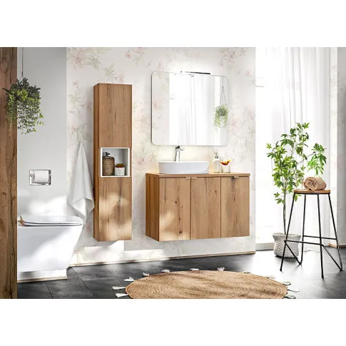 Wizualizacja wnętrza z kolekcją mebli Varax dąb