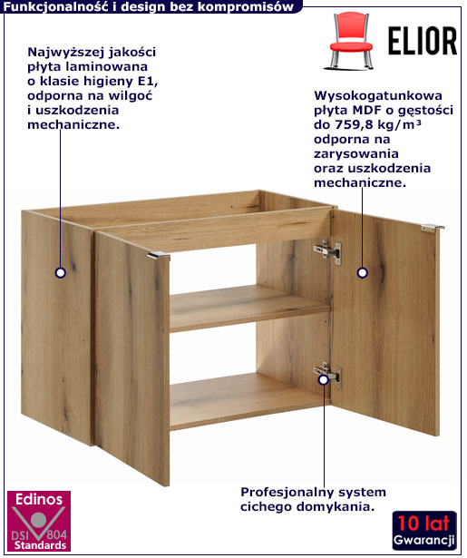 Szafka do łazienki Tobera 10X 80 dąb
