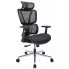 Czarne ergonomiczne krzesło biurowe Aragos 3X