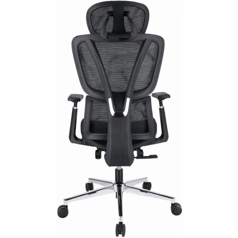 Czarne ergonomiczne krzesło siatkowe Aragos 4X