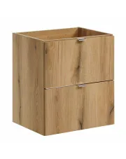 Szafka łazienkowa pod umywalkę w kolorze dąb - Varax 11X 50 cm w sklepie Edinos.pl