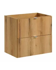 Szafka pod umywalkę z szufladami w kolorze dąb - Varax 11X 60 cm w sklepie Edinos.pl