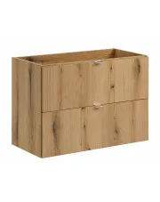 Szafka pod umywalkę z szufladami w kolorze dąb - Varax 11X 80 cm w sklepie Edinos.pl