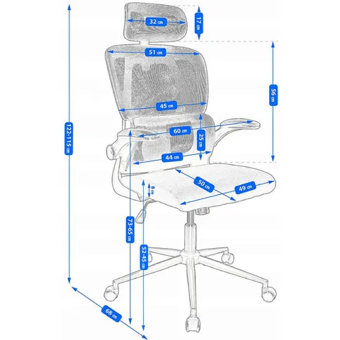 Wymairy ergonomicznego fotela biurowego Oradis 4X