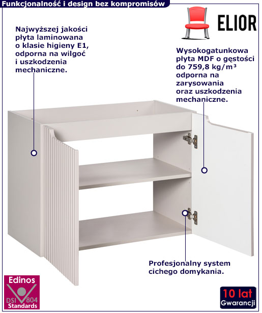Szafka do łazienki Dafo 10X 80 cm kaszmir