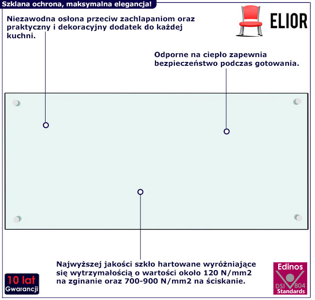Panel ścienny Tubros 4X biały