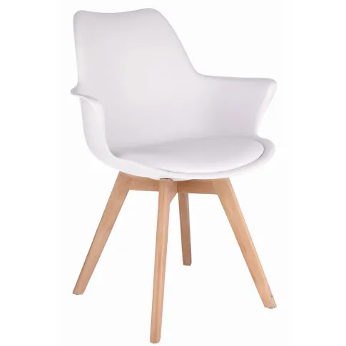 Białe krzesło w stylu skandynawskim Ahus