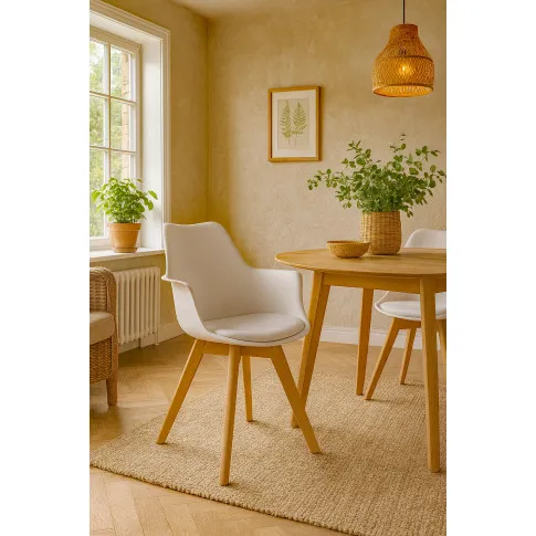 Wizualizacja krzesła Magela białe