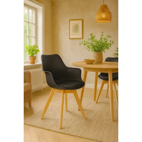 Wizualizacja krzesła Magela czarne