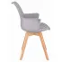 Szare skandynawskie krzesło Ahus