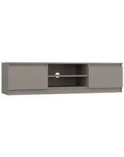 Nowoczesna szafka RTV glina Verta 3X 140 cm w sklepie Edinos.pl