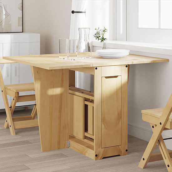 Prezentacja stołu Hapi miodowy brąz