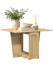 Rozkładany stół jadalniany miodowy brąz - Hapi w sklepie Edinos.pl