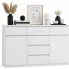 Biała komoda w stylu skandynawskim z szufladami - Mort