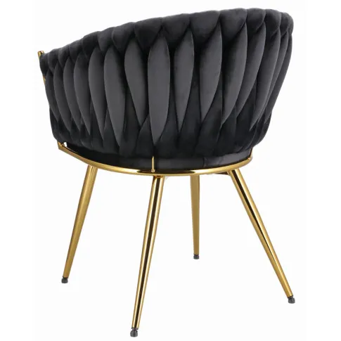 Nowoczesne krzesło na złotych nogach Azan