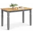 Klasyczny drewniany stół szary + miodowy brąz - Kirison