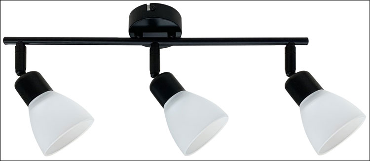 Trzypunktowa regulowana lampa sufitowa na listwie C969-Bambi