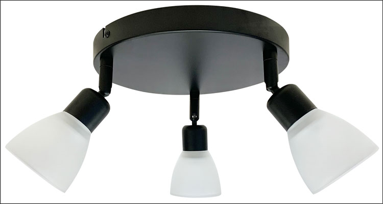 Trzypunktowa regulowana lampa sufitowa na dysku Z070-Hermina