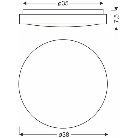 Wymiary plafonu drewnianego Z075-Metion