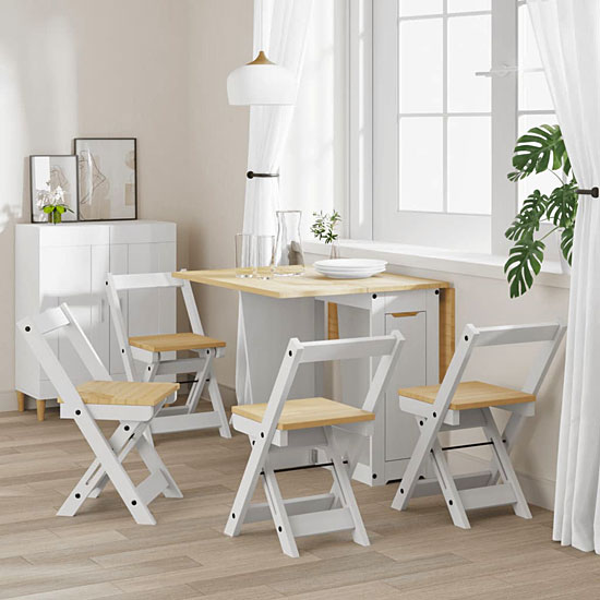 Prezentacja krzeseł Nelder biały+miodowy brąz