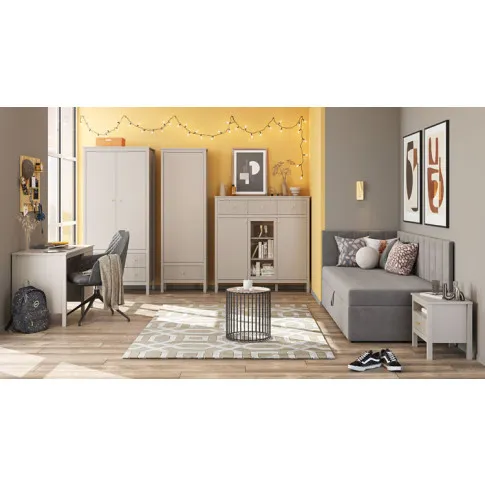 Wnętrze z kolekcją mebli Onelix w kolorze taupe