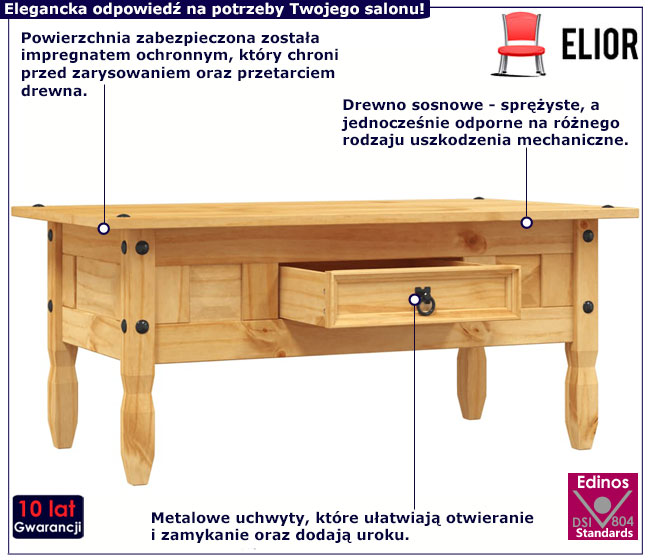 Stolik kawowy Regros 4X