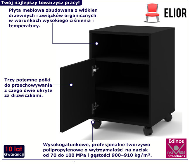 Czarny kontenerek Hero