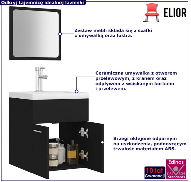 Zestaw mebli Coda 4X czarny mat