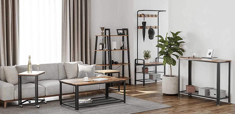 Zestaw mebli do salonu w stylu loft Bombri