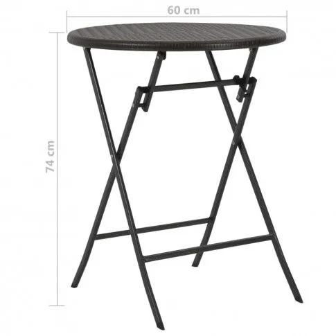 wymiary stołu z zestawu mebli ogrodowych brent 2x