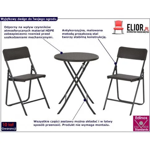 zestaw mebli ogrodowych brent 2x infografika