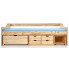 Szczegółowe zdjęcie nr 4 produktu Jednoosobowe łóżko drewniane z szufladami Nixer