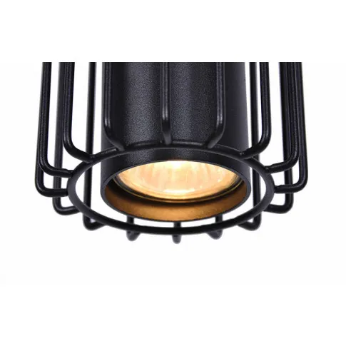 Szczegółowe zdjęcie nr 5 produktu Czarna duża industrialna lampa wisząca nad stół - S777-Millor