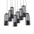 Szczegółowe zdjęcie nr 4 produktu Czarna duża industrialna lampa wisząca nad stół - S777-Millor