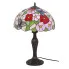 Lampa stołowa retro ze szklanym witrażowym kloszem A665-Arla