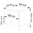 Wymiary szafki nocnej Sanesa 5X
