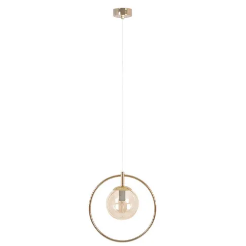 Pojedyncza złota lampa wisząca w stylu glamour A667-Reya