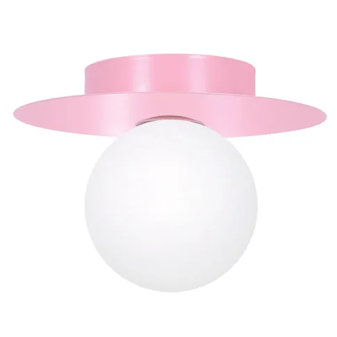 Różowa designerska lampa sufitowa w formie kapelusza A677-Eria