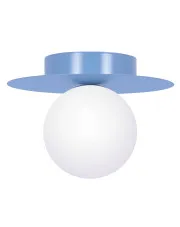 Niebieska designerska lampa sufitowa plafon - A677-FEA w sklepie Edinos.pl