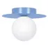 Niebieska designerska lampa sufitowa plafon - A677-FEA
