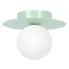 Zielony metalowy plafon lampa sufitowa kapelusz - A677-FEA