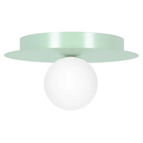 Zielona lampa sufitowa okrągła w formie kapelusza A678-Eria