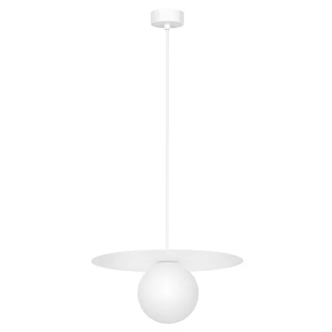 Biała nowoczesna lampa wisząca kapelusz A680-Eria