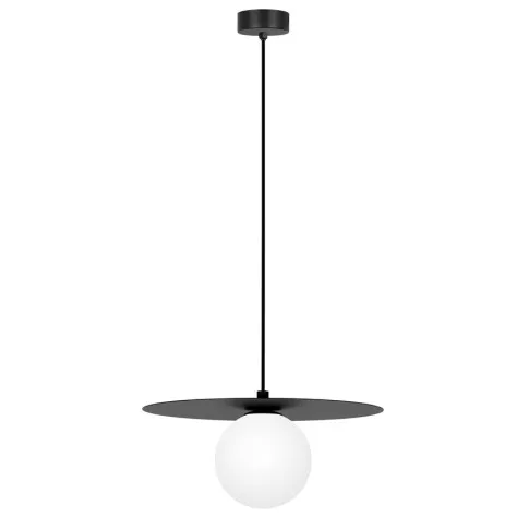 Czarna lampa nad stół w kształcie kapelusza A680-Eria